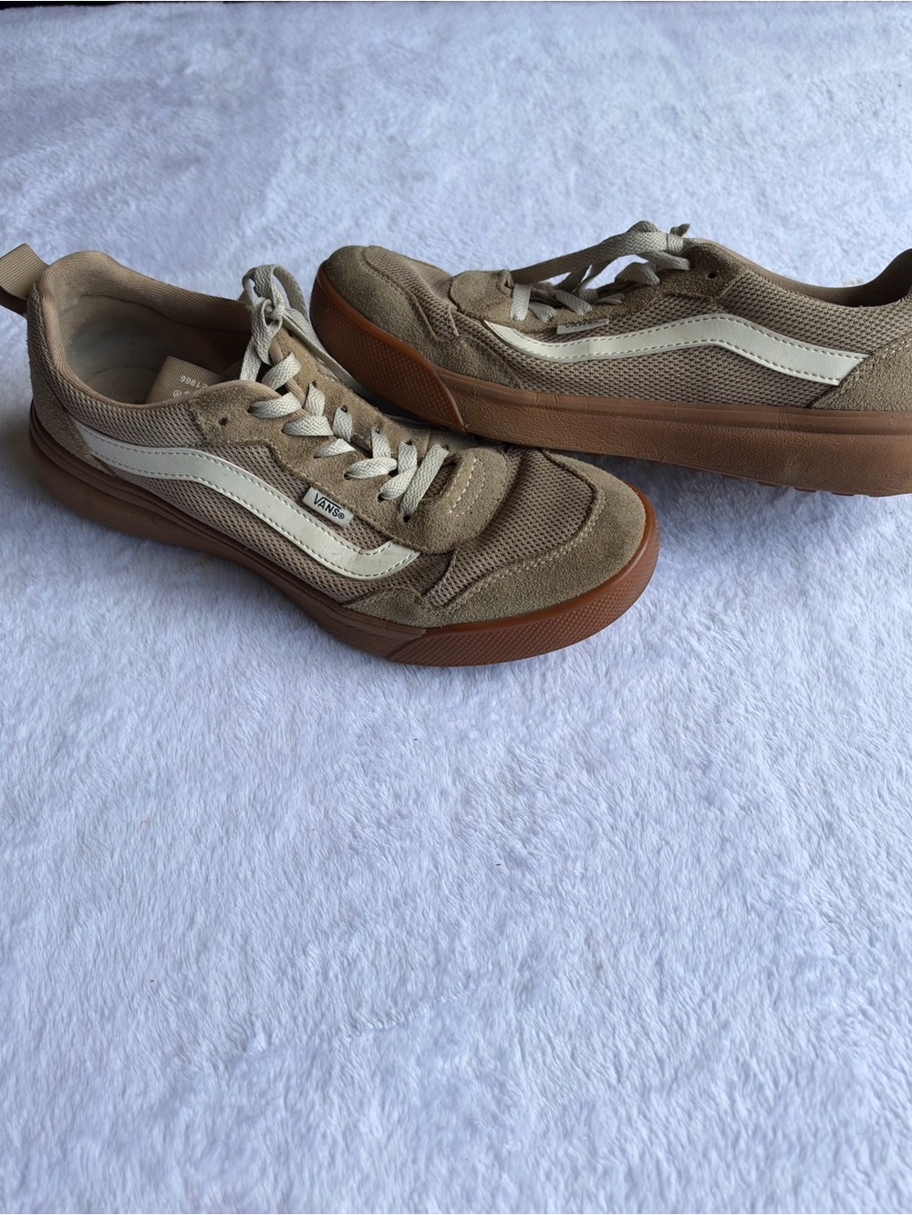 Vans Shoes Mens 9.5 Tan Gum Suede Mesh Range EXP Low Sneaker